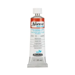 Schmincke Norma Blue vattenlöslig oljefärg 35 ml Poppy red 21304