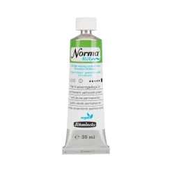 Schmincke Norma Blue vattenlöslig oljefärg 35 ml Permanent yellowish-green 21510