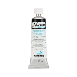 Schmincke Norma Blue vattenlöslig oljefärg 35 ml Mineral black 21705