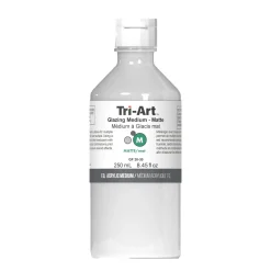 Tri-Art Glazing Medium Matte 250 ml, laserande matt medium för akrylfärg