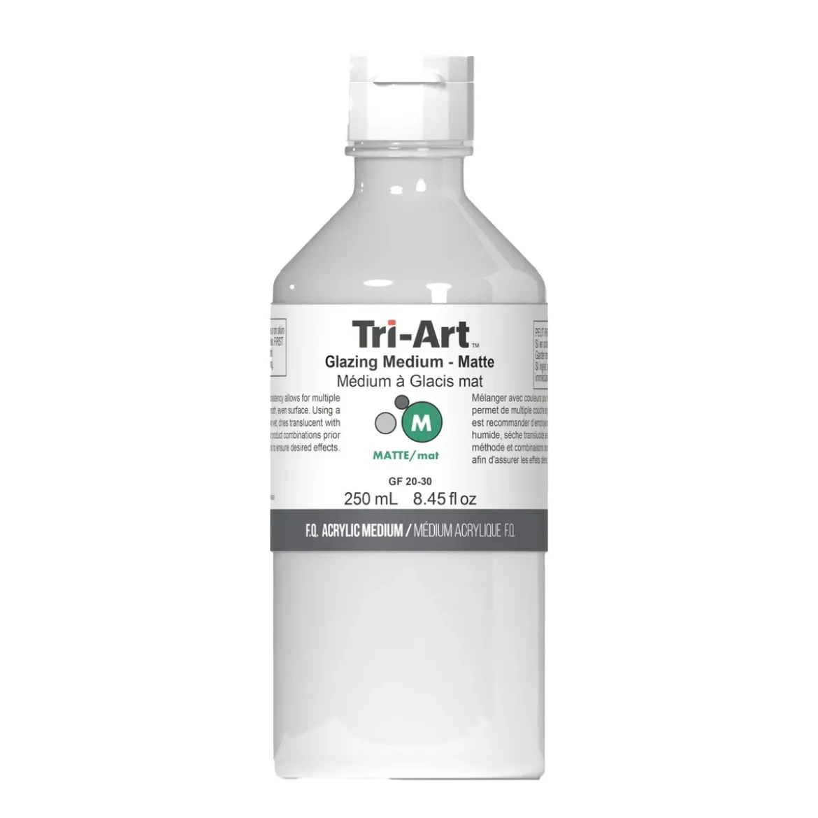 Tri-Art Glazing Medium Matte 250 ml, laserande matt medium för akrylfärg