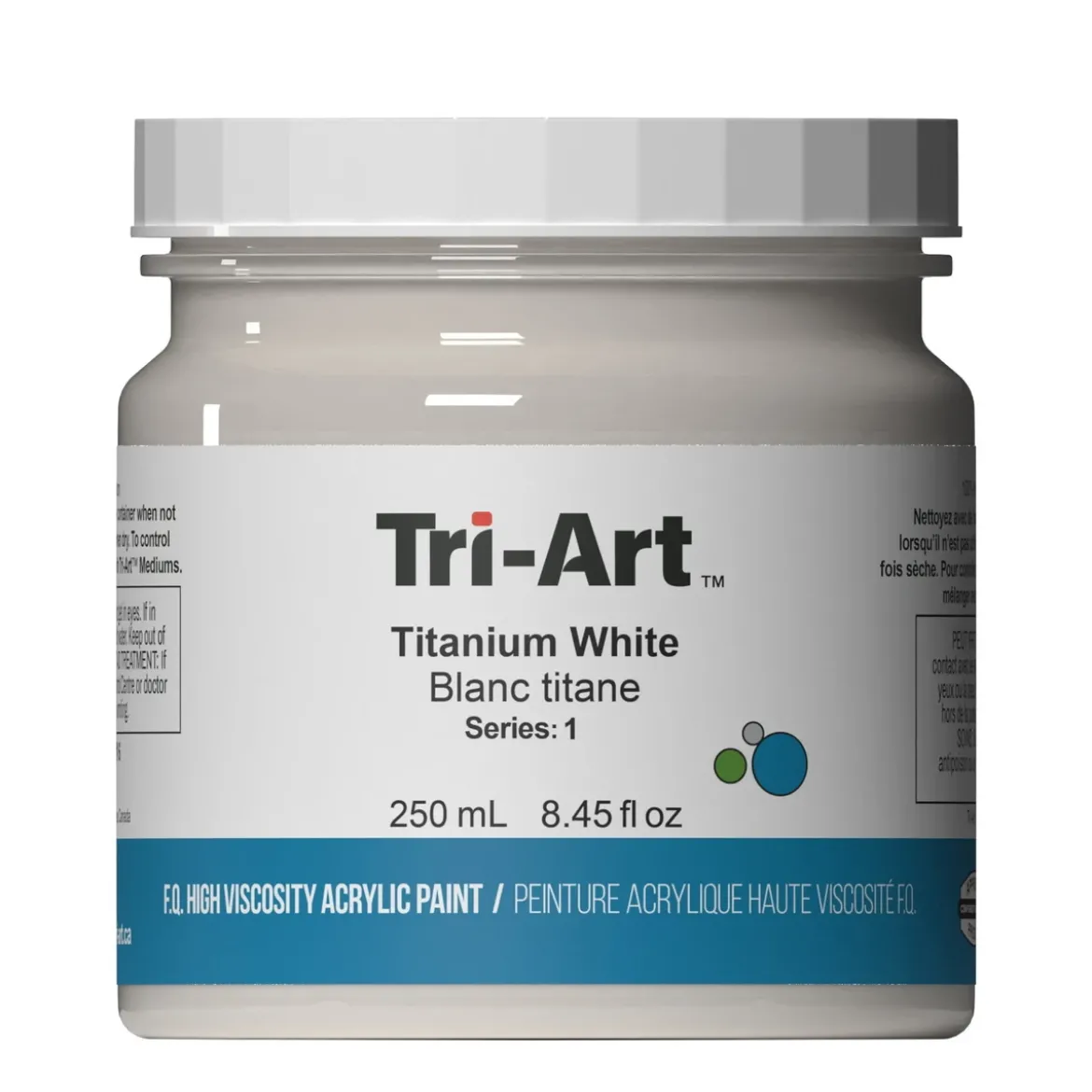Tri-Art High Viscosity akrylfärg 250 ml Titanium White