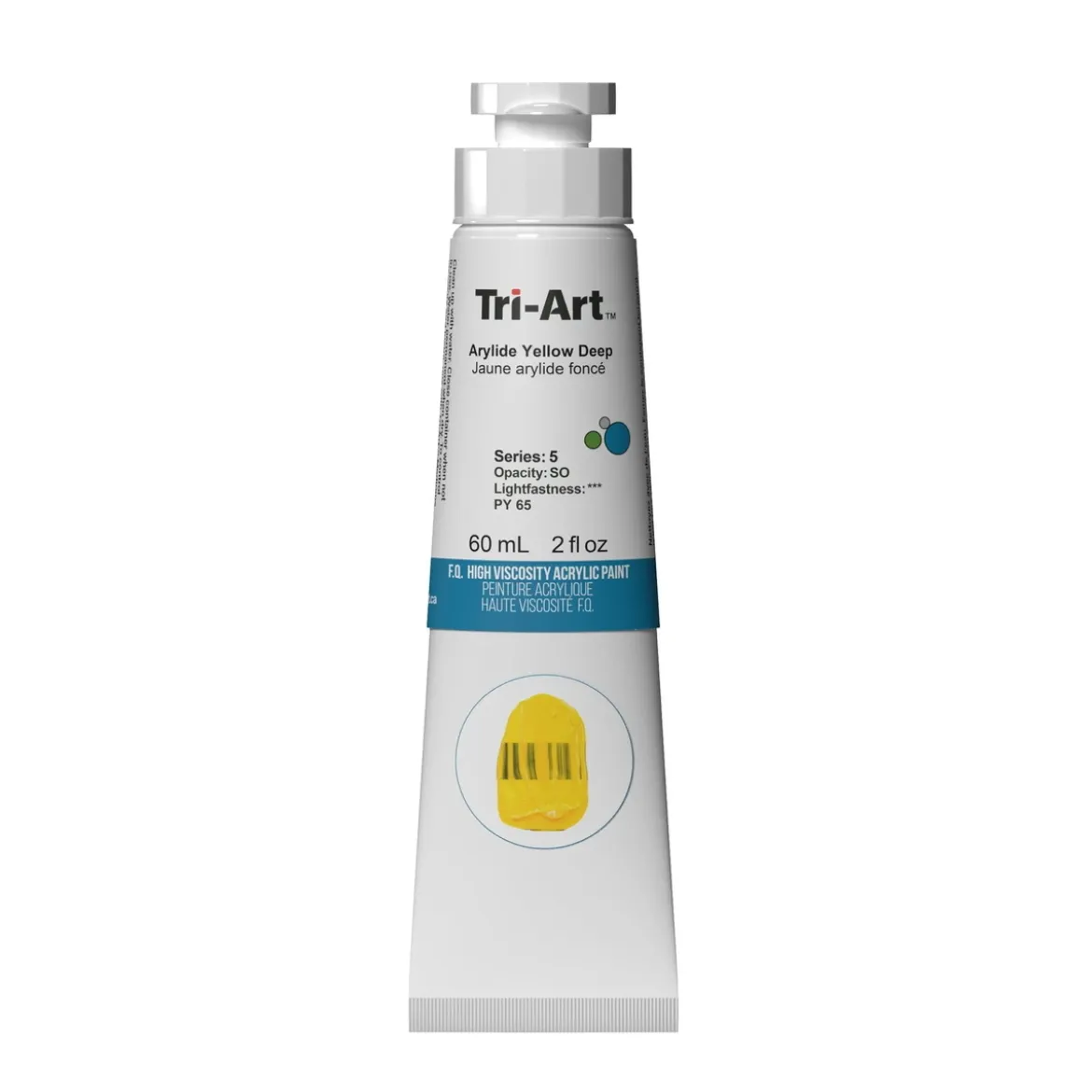 Tri-Art High Viscosity akrylfärg 60 ml Arylide Yellow Deep