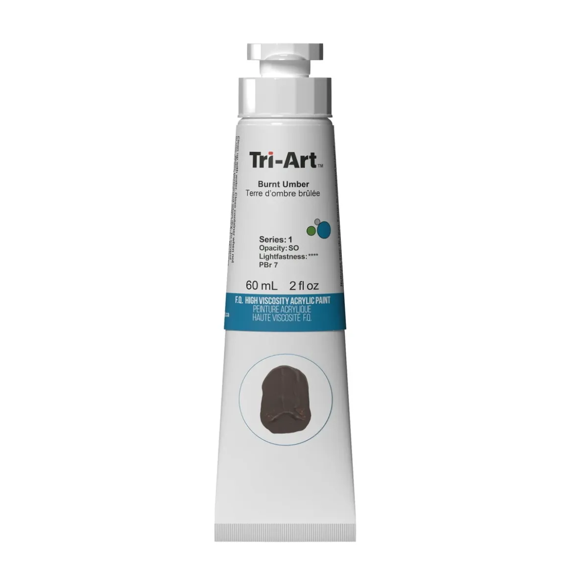 Tri-Art High Viscosity akrylfärg 60 ml Burnt Umber