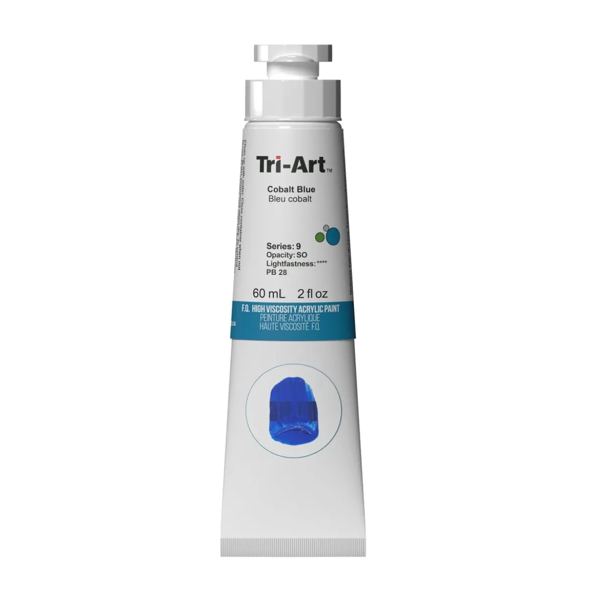 Tri-Art High Viscosity akrylfärg 60 ml Cobalt Blue