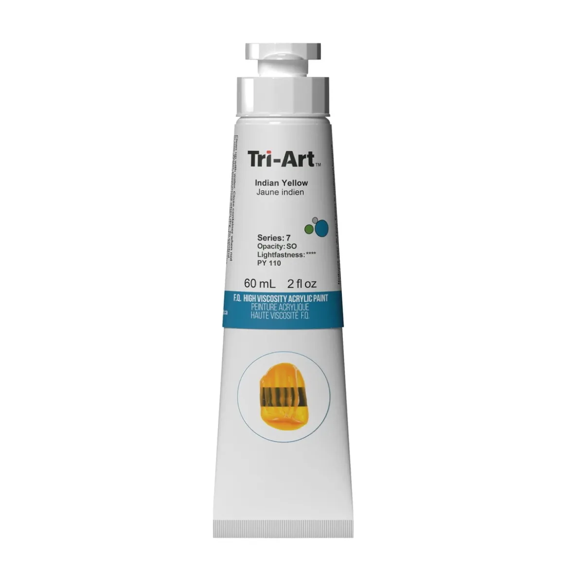 Tri-Art High Viscosity akrylfärg 60 ml India Yellow