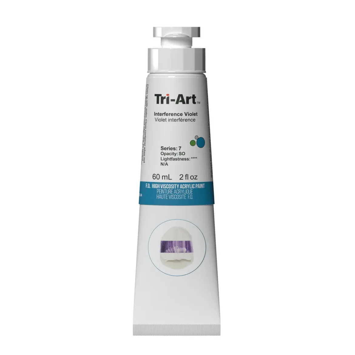 Tri-Art High Viscosity akrylfärg 60 ml Interference Violet