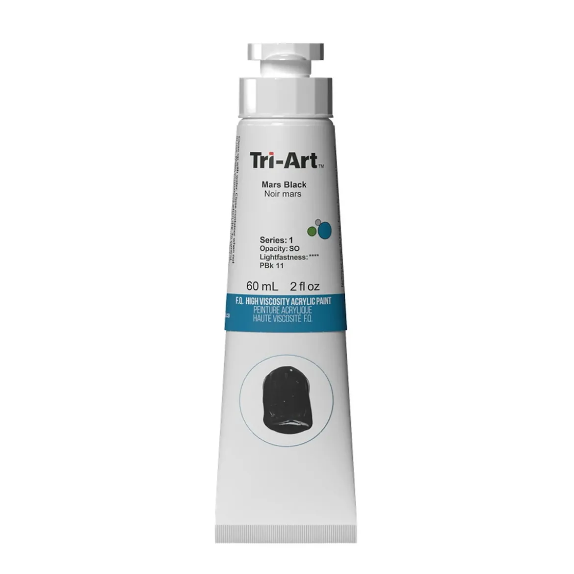 Tri-Art High Viscosity akrylfärg 60 ml Mars Black