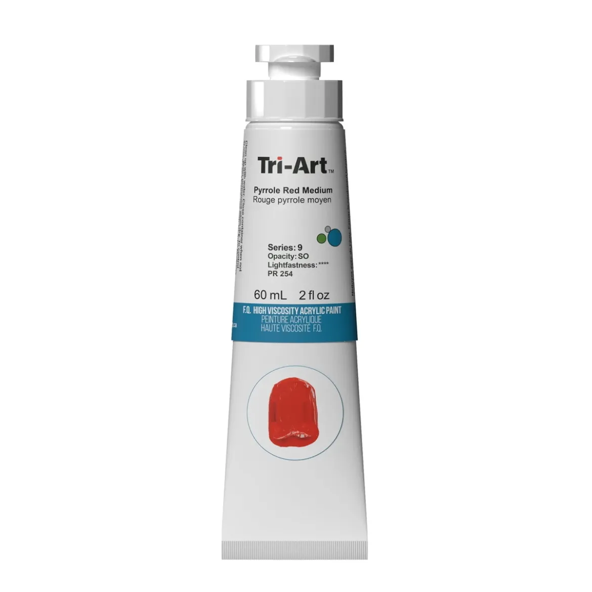 Tri-Art High Viscosity akrylfärg 60 ml Pyrrole Red Medium