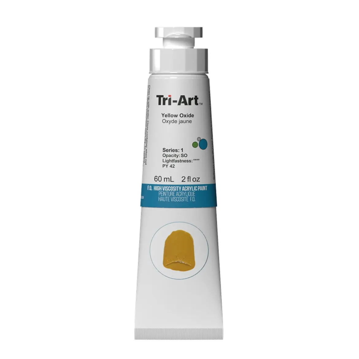 Tri-Art High Viscosity akrylfärg 60 ml Yellow Oxide
