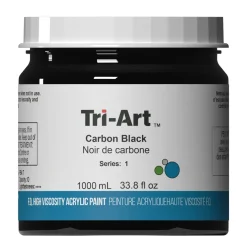 Tri-Art High Viscosity akrylfärg 1000 ml Carbon Black