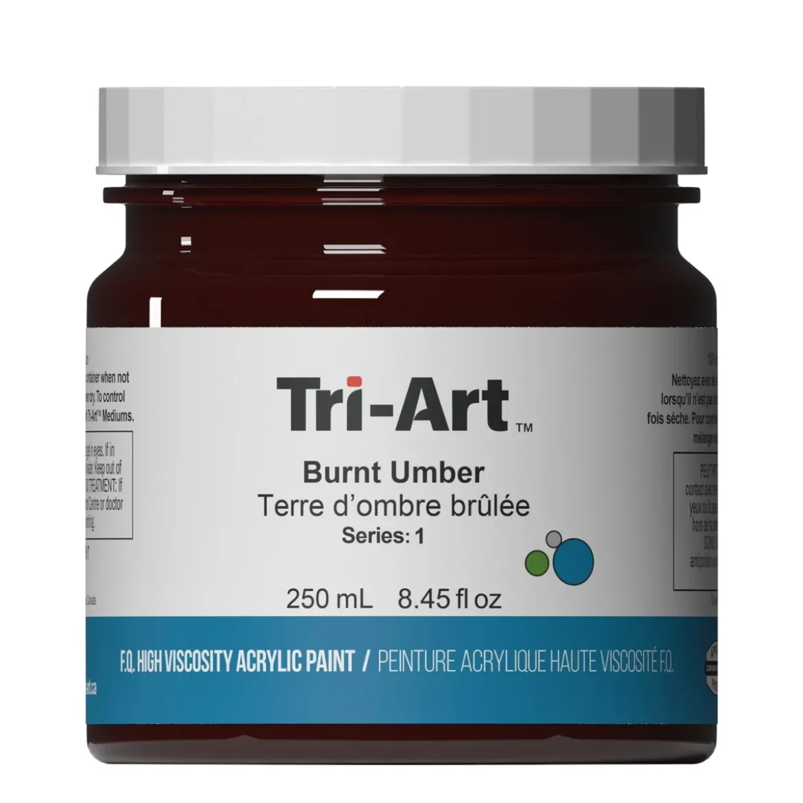 Tri-Art High Viscosity akrylfärg 250 ml Burnt Umber