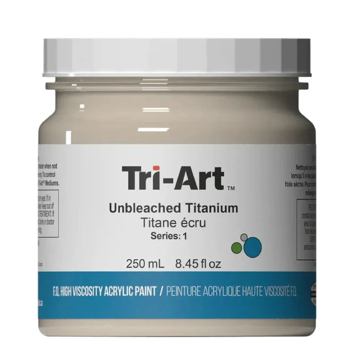 Tri-Art High Viscosity akrylfärg 250 ml Unbleached Titanium