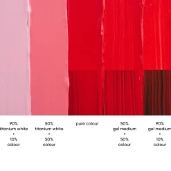 Tri-Art High Viscosity akrylfärg 250 ml Cadmium Red Medium Hue