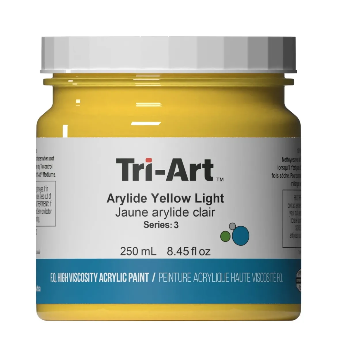 Tri-Art High Viscosity akrylfärg 250 ml Arylide Yellow Light