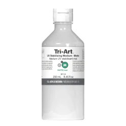 Tri-Art Medium UV Stabilizing Matte 250 ml, matt medium som skyddar akrylfärg mot UV-strålning