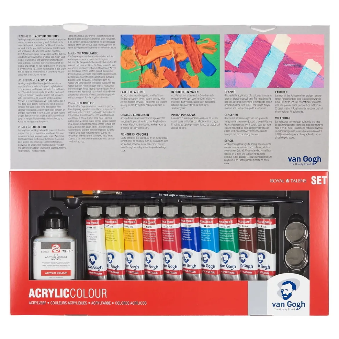Van Gogh akrylfärg - Combi Set 10x40 ml