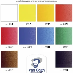 van Gogh akrylset i träskrin
