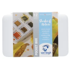 van Gogh akvarellfärger i set – 12 halvkoppar – Shades
