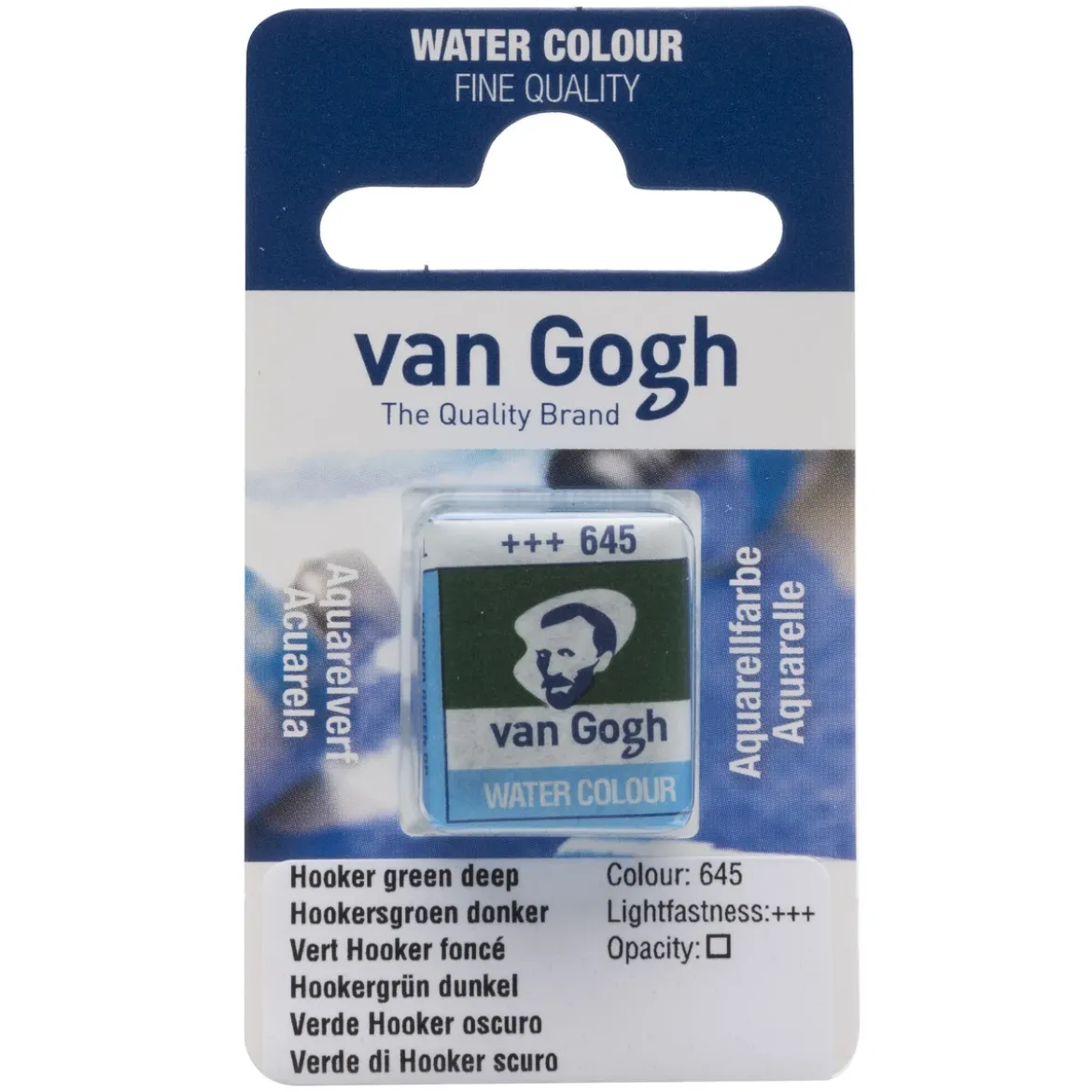 van Gogh akvarellfärg halvkopp – Hookers Green Deep 645