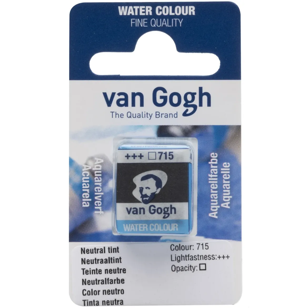 van Gogh akvarellfärg halvkopp – Neutral Tint 715