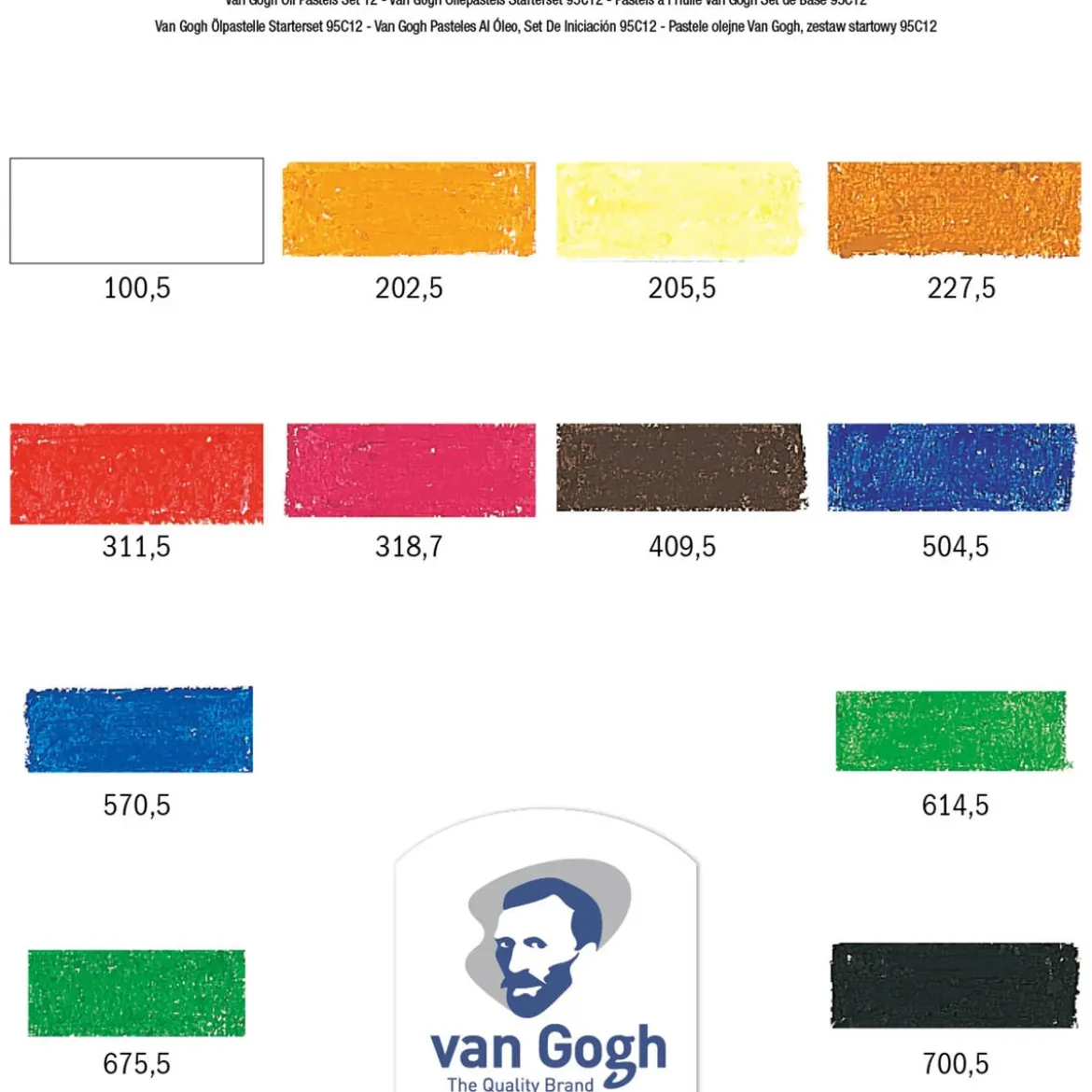 Van Gogh Oil Pastels set 12
