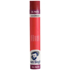 V Gogh oil pastel Carmine