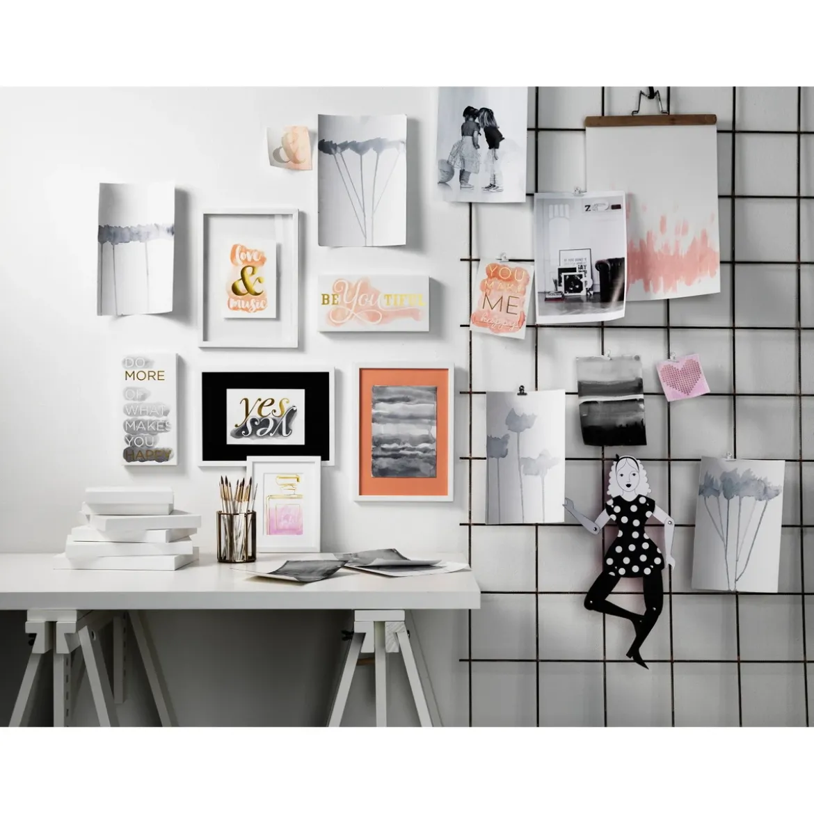 Vit passepartout 10×15 cm – innermått 4,5×6,5 cm
