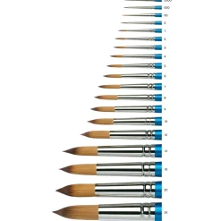 Winsor & Newton Cotman 111 3, syntetisk akvarellpensel med rund spets
