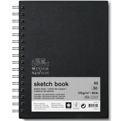 Winsor & Newton Sketch spiralbunden skissbok A5 (148×210 mm), 50 ark, 170 g/m²