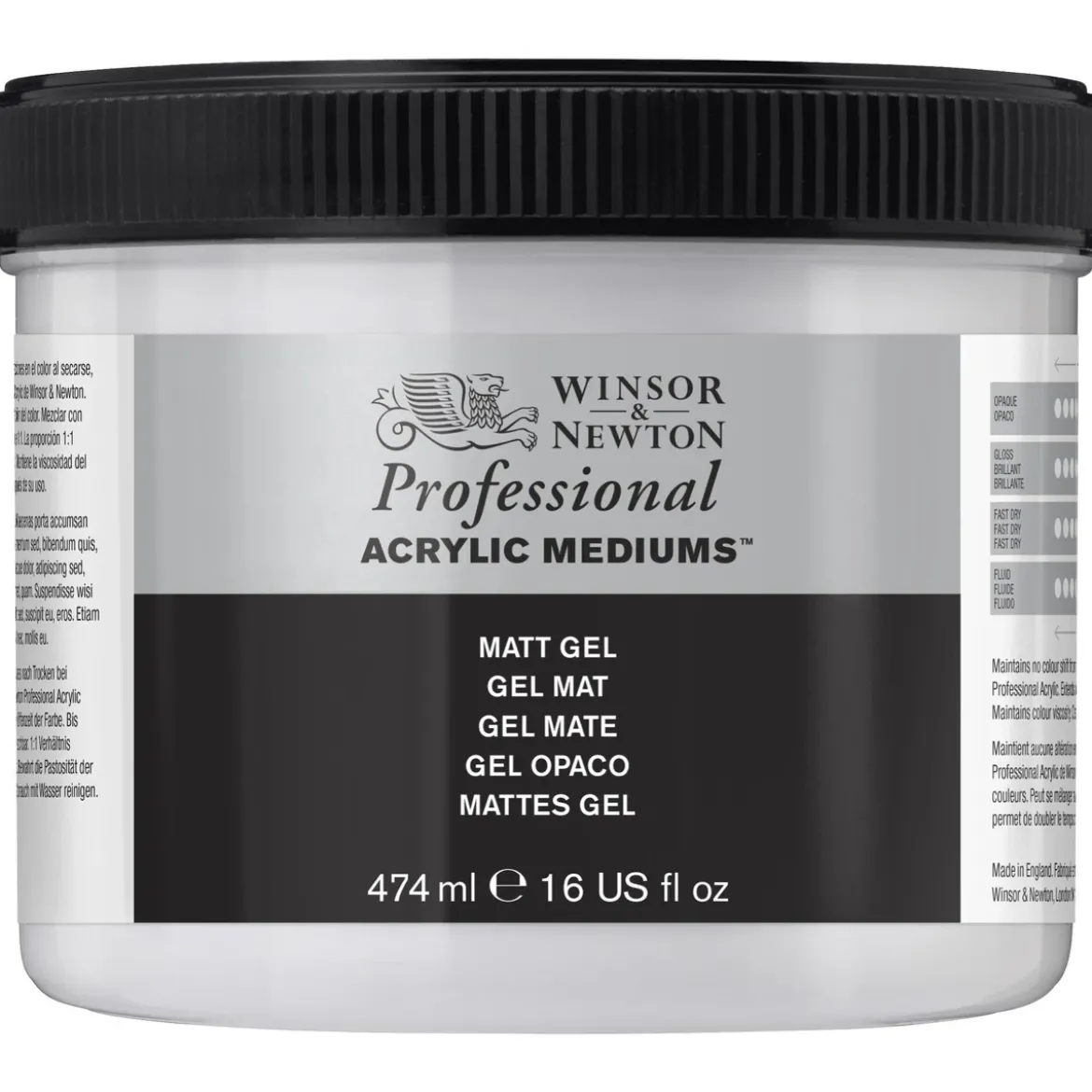 W&N Matt Gel 474ml